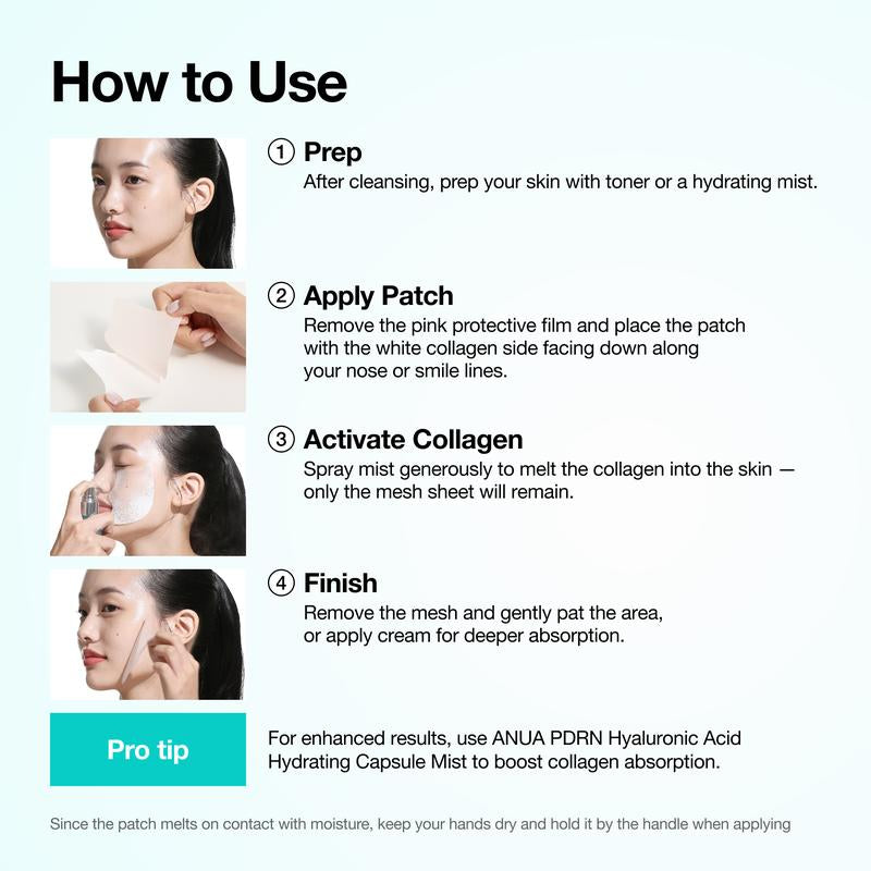 [Anua Official Shop] PDRN Collagen Plumping Wrinkle-Care Bundle L Moisturizer, Glow Spray Serum, Collagen Melting Patch, Plumping, Rejuvenation, Glass Skin, Korean Beauty, Skincare Routine, Facial Mist